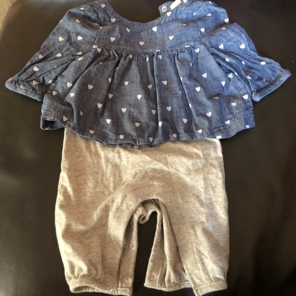 Baby Gap One Piece Chambray Outfit 0-3mo